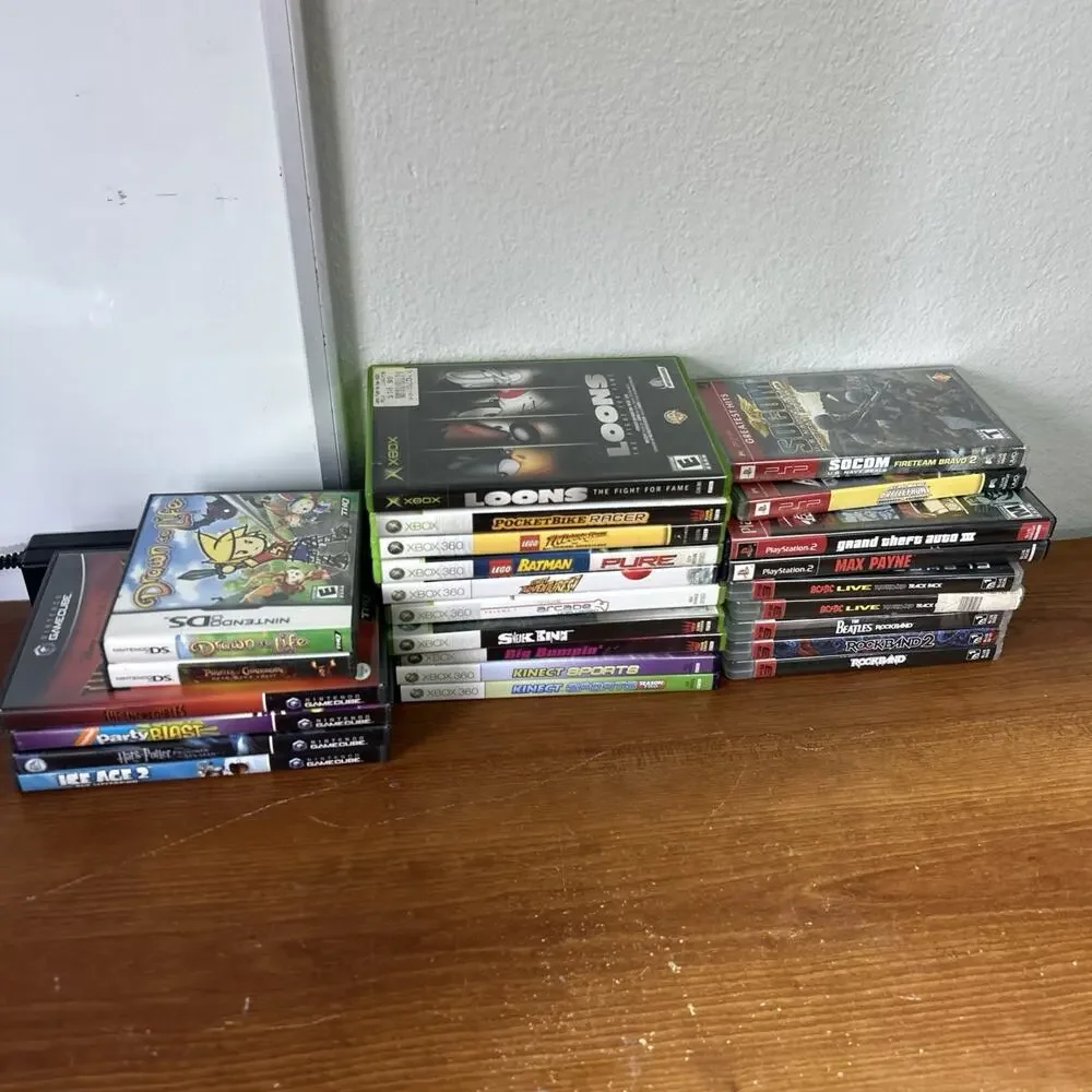 Lot of 23 Video Games Working GameCube PSP Xbox 3, PlayStation 2 & 3